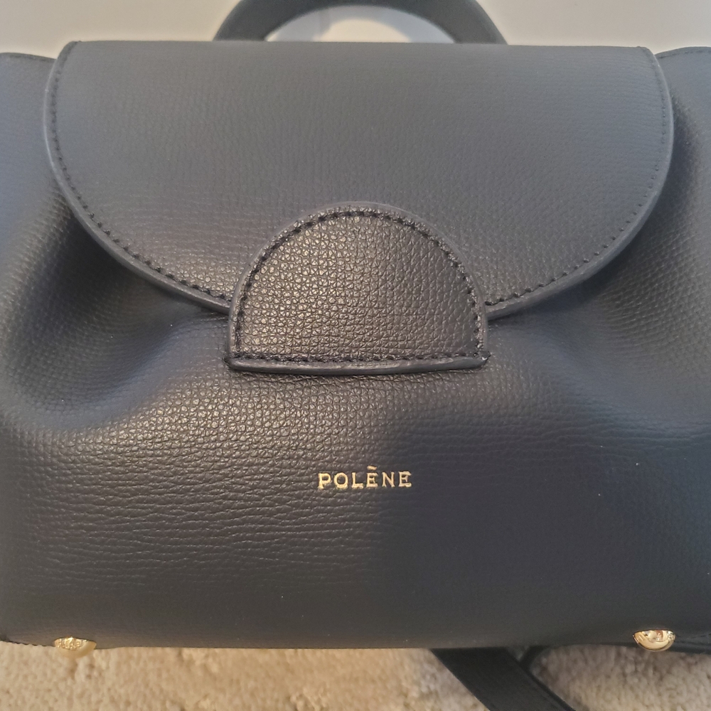 New Polene Un Nano Leather Crossbody Bag